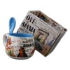 Cana din ceramica cu lingurita "Love Romania" 90 ml castele / Vlad Tepes, cu cutie decorativa
