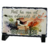 Placa ardezie "Mert ha van cel..." 14x9 CM