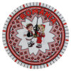 Ceas perete din lemn 20 CM, Romania, Copii in port popular