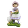 Figurina Fetita cu gasca, din rasina 19 CM