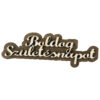 Urare placaj din lemn "Boldog Szuletesnapot" 13x4 CM