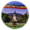 Magnet din ceramica "Romania", 7 CM, Satu Mare