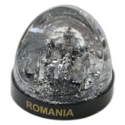 Alternative view of Suport pentru creioane "Romania" 8.5 x 8 cm cu sclipici auriu / argintiu