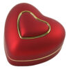 Cutie de cadou pentru inel cu led, Inima, 7.5x7.5 CM, din plastic