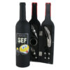 Set 5 accesorii de vin "Super Sef", in forma de sticla, 7x32 CM