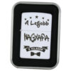 Bricheta metalica "A legjobb Nagyapa a vilagon", 3.5x5 CM, Alb