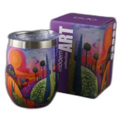 Alternative view of Cana termos 330 ml "Modern Bubbly Hills", in cutie decorativa