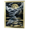 Tablou 3D cu pietricele stralucitoare 40 x 30 cm Peisaj de munte