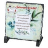 Placa ardezie "Aniversare fericita..." 14x14 CM