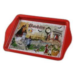 Tava metalica "Romania" 21 x 14.5 cm Castele