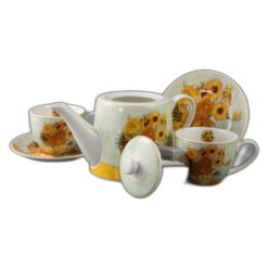 Alternative view of Set ceainic cu infuzor si 2 cesti cu farfurioare "Sunflowers" de V. van Gogh. 270 / 900 ml