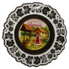 Decoratiune de perete din lemn 18.5 cm "Romania" - Tarancuta la fantana