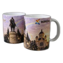 Alternative view of Cana ceramica "Romania" 330 ml, Cluj-Napoca, fluture