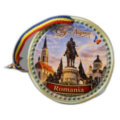 Magnet de frigider din ceramica Cluj-Napoca 6.5 cm, vintage