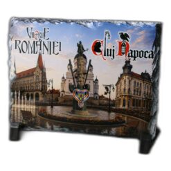 Placa ardezie "Cluj-Napoca" 19 x 14 cm, Valorile Romaniei