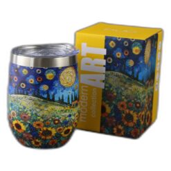 Alternative view of Cana termos 330 ml "Sunflower Field", in cutie decorativa
