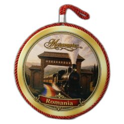 Decor perete din ceramica "Romania" Maramures 17 cm, mocanita