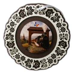 Decoratiune de perete din lemn 18.5 cm "Maramures", mocanita