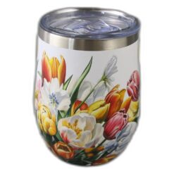 Cana termos 330 ml "Tulipany", in cutie decorativa