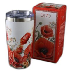 Alternative view of Cana termos 600 ml "Poppies' in cutie decorativa