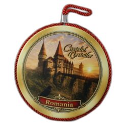 Decor perete din ceramica "Romania" Castelul Corvinilor 17 cm