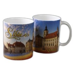 Cana ceramica "Sibiu" 330 ml, fluture