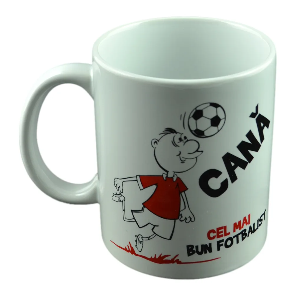 Cana ceramica 300 ml "Cel mai bun fotbalist", in cutie decorativa - Funny Mug - imagine 4