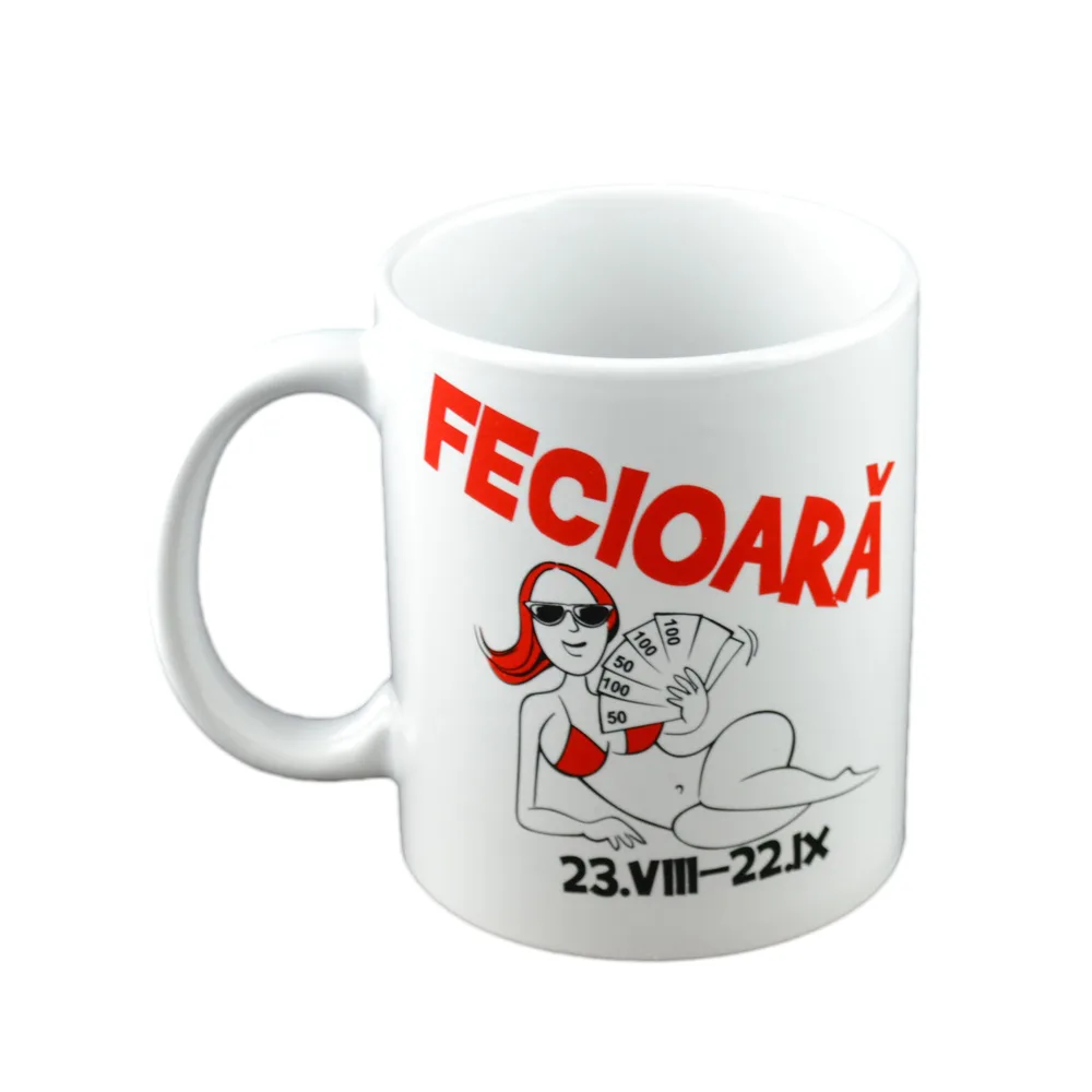 Cana ceramica 300 ml Zodiac "Fecioara", in cutie decorativa - imagine 2