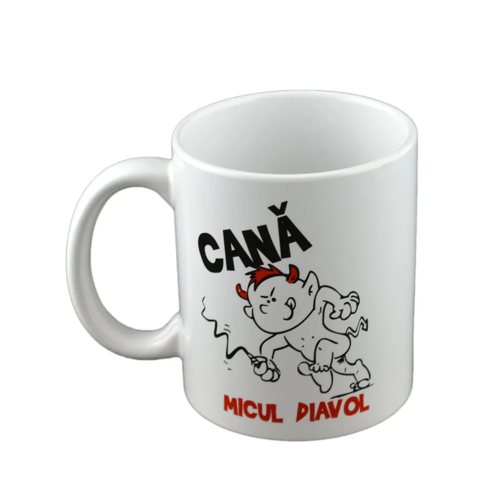 Cana ceramica 300 ml "Micul Diavol", in cutie decorativa - Funny Mug - imagine 2