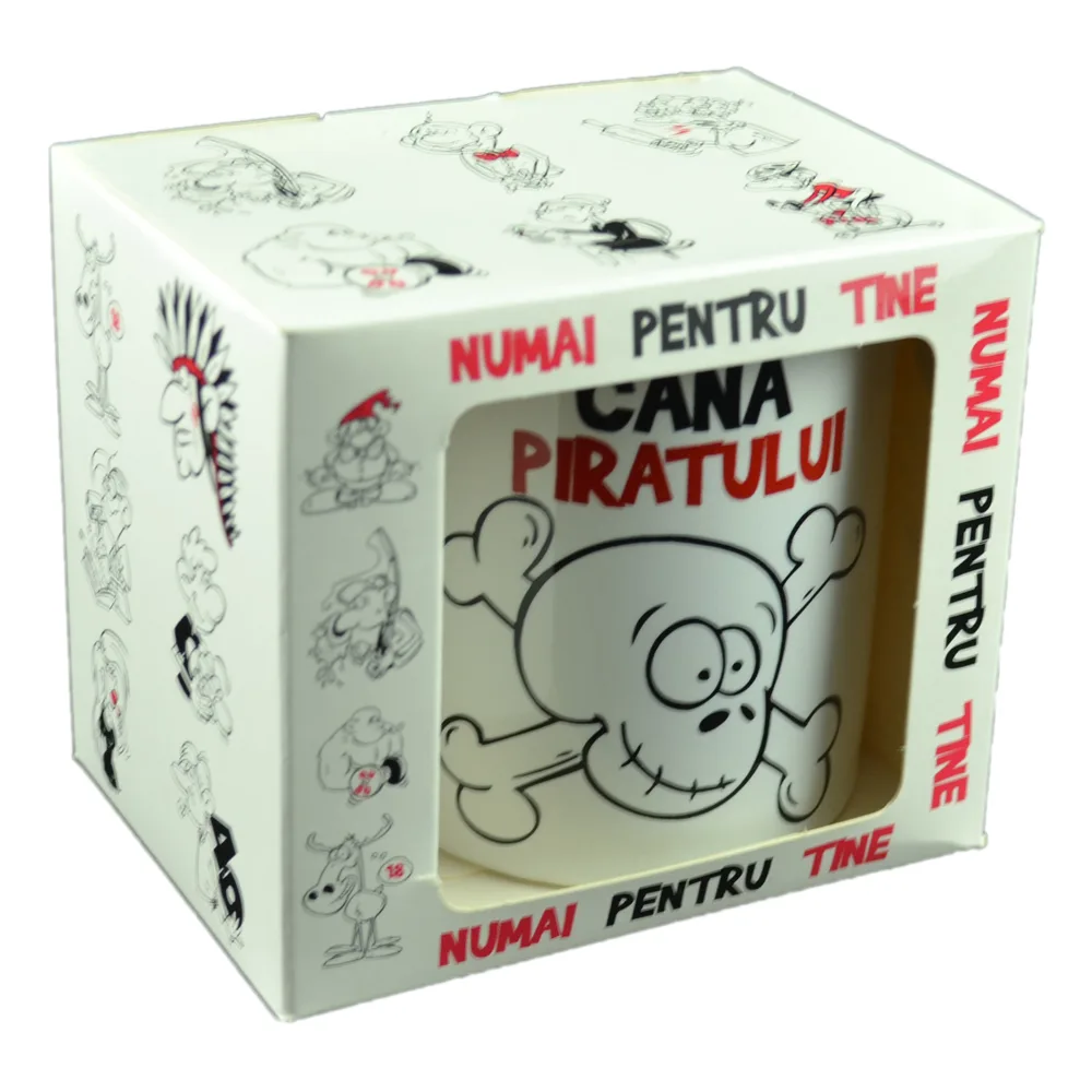 Cana ceramica 300 ml "Cana Piratului", in cutie decorativa - Funny Mug - imagine 3