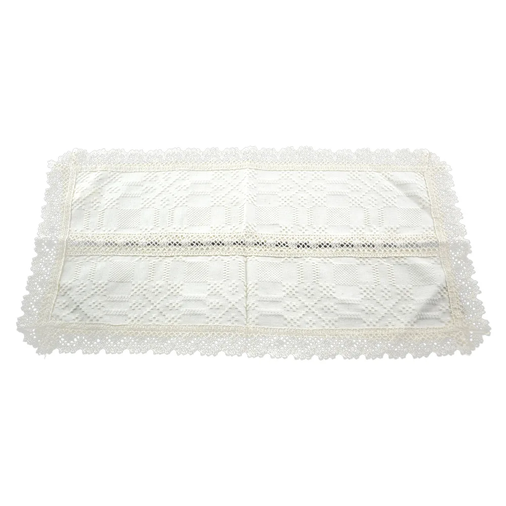 Fata de masa artizanat din bumbac 45x25 CM Crem