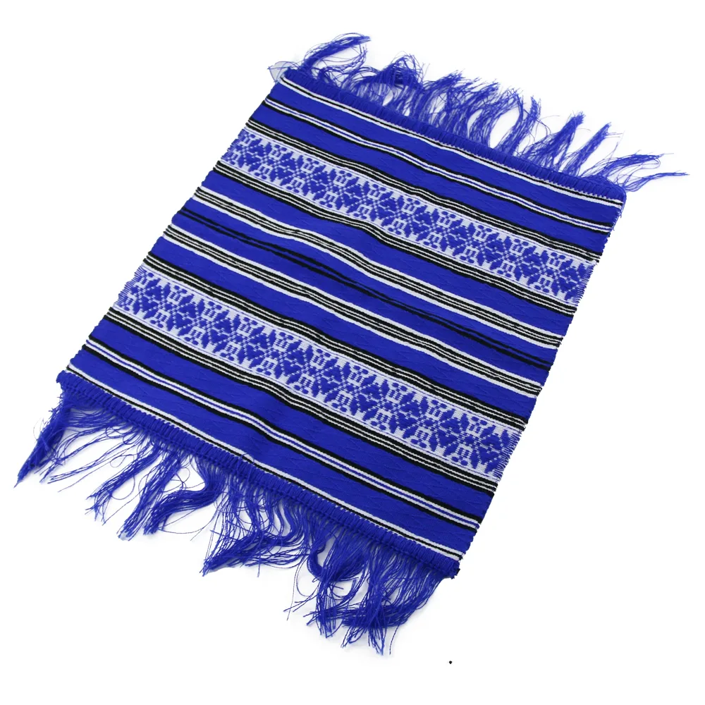 Servetel artizanal 40x40 CM Albastru/Alb