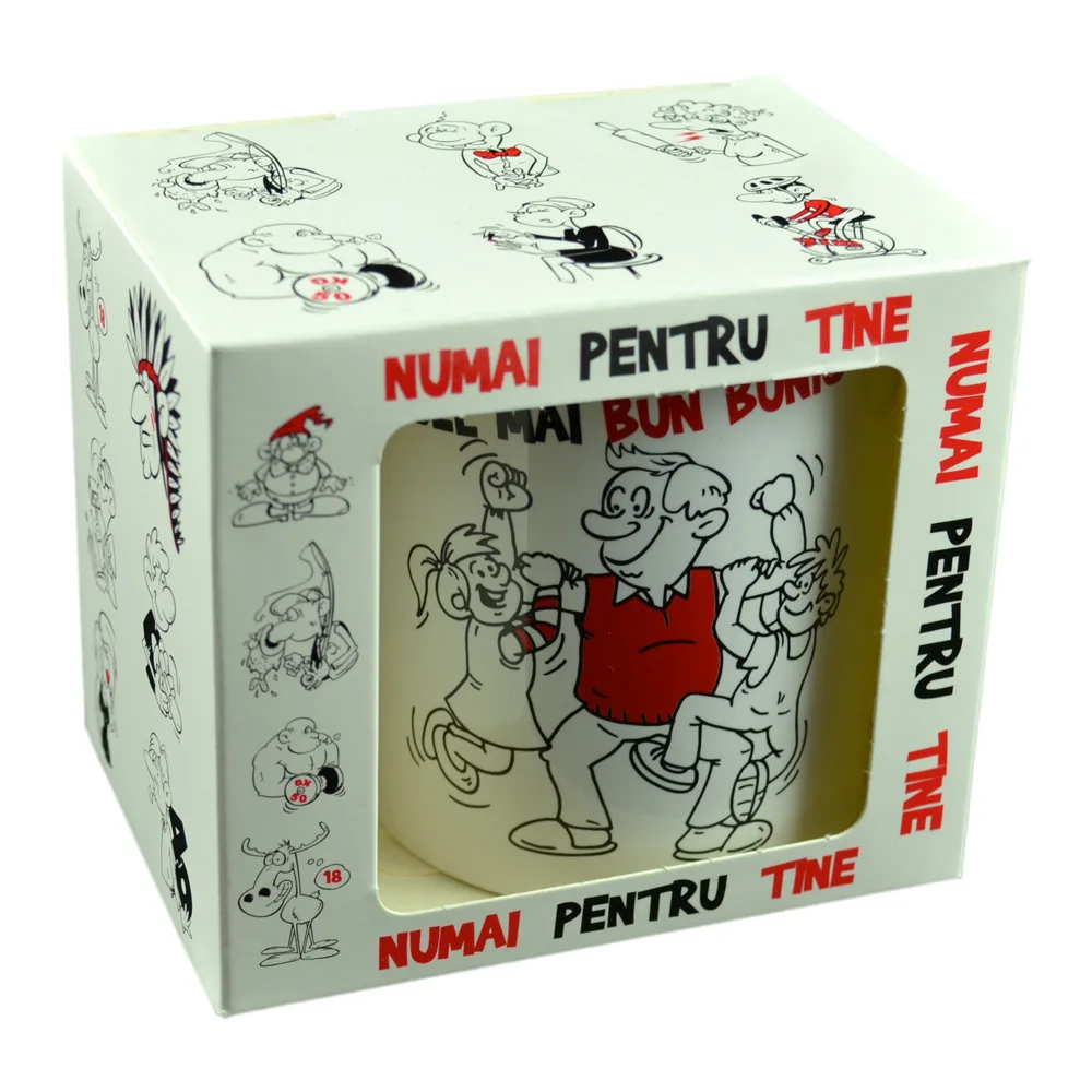 Cana ceramica 300 ml "Cel mai bun bunic", in cutie decorativa - Funny Mug - imagine 3