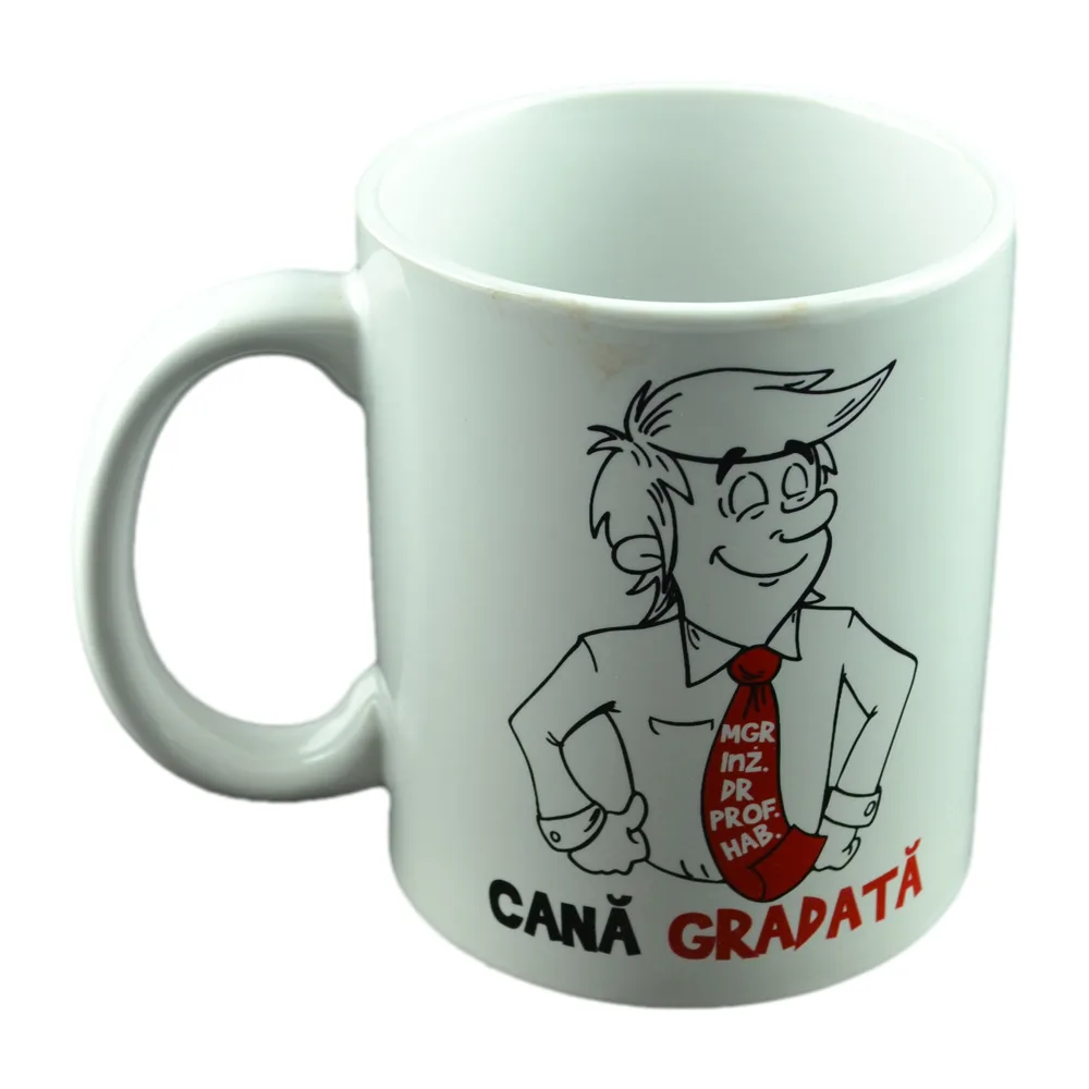 Cana ceramica 300 ml "Cana Gradata", in cutie decorativa - Funny Mug - imagine 2