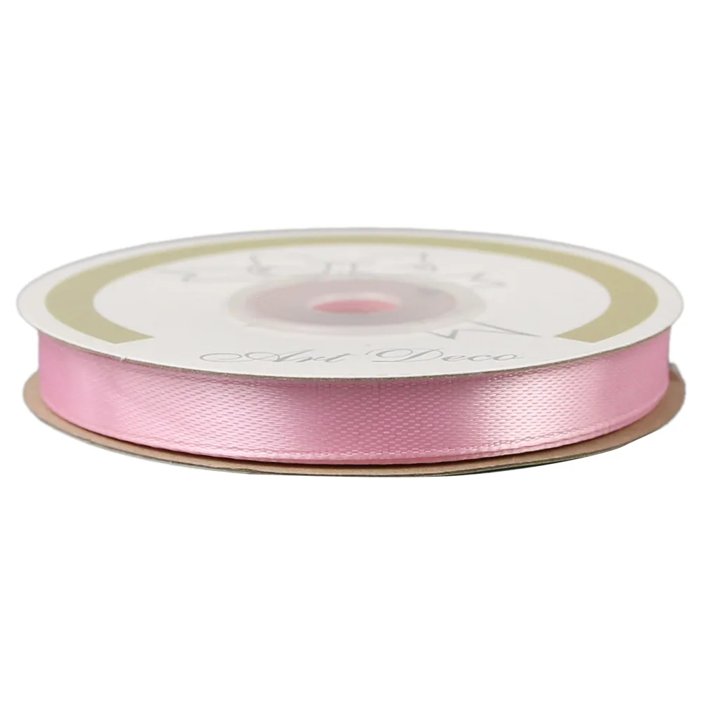 Rola panglica satin Roz 10 mm x 25 m, Art Deco