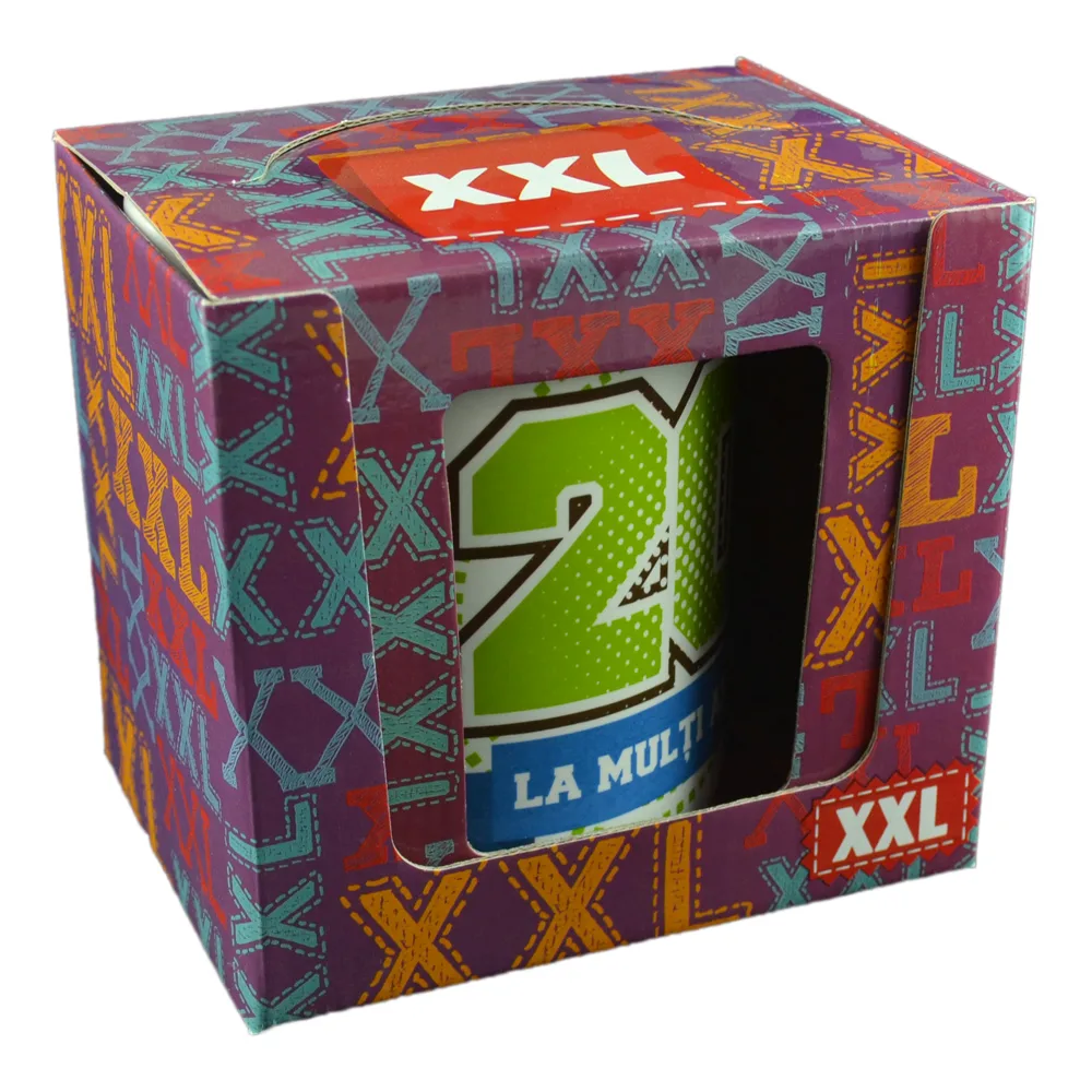Cana ceramica XXL - "20 La multi ani!"