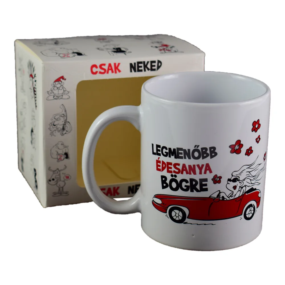 Cana ceramica 300 ml "Legmenobb edesanya bogre", in cutie decorativa - Funny Mug - imagine 2
