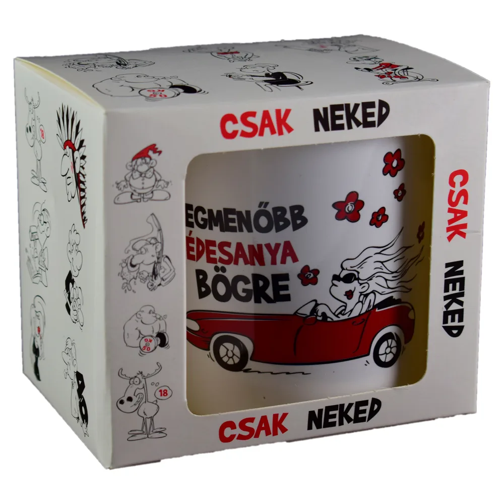 Cana ceramica 300 ml "Legmenobb edesanya bogre", in cutie decorativa - Funny Mug - imagine 3
