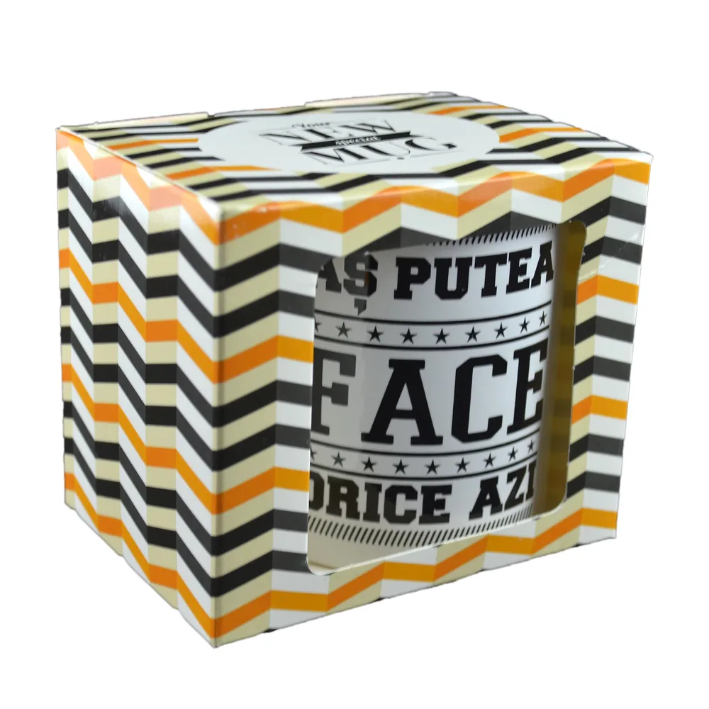Cana ceramica Boss Mug 300 ml "As putea face orice azi!", in cutie decorativa - imagine 2