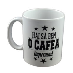 Alternative view of Cana ceramica Boss Mug 300 ml "Hai sa bem o cafea impreuna.", in cutie decorativa