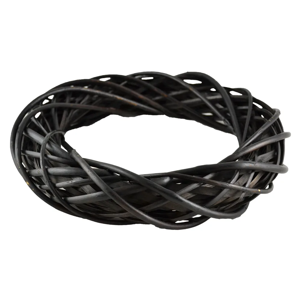 Coronita pentru decor din rachita 30 CM - Maro negricios