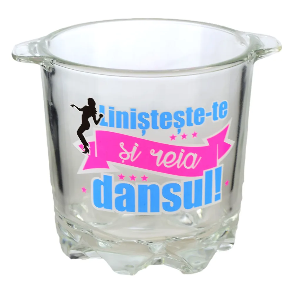 Frapiera gheata din sticla in cutie decorativa - Linisteste-te si reia dansul!