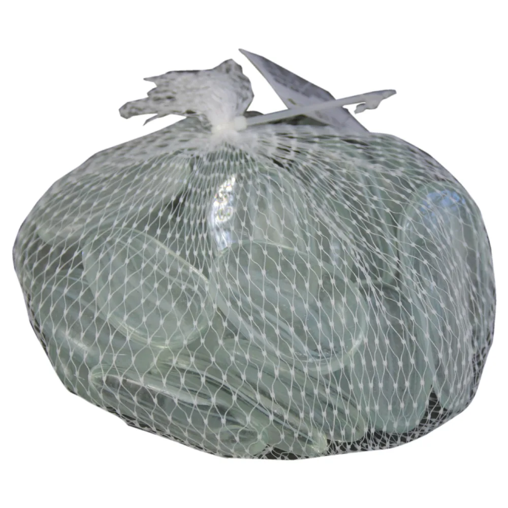 Pietre de sticle decorative Verde transparent 4 CM - 500 gr - imagine 2