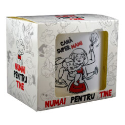 Alternative view of Cana ceramica 300 ml, "Super Mami", in cutie decorativa - Funny Mug
