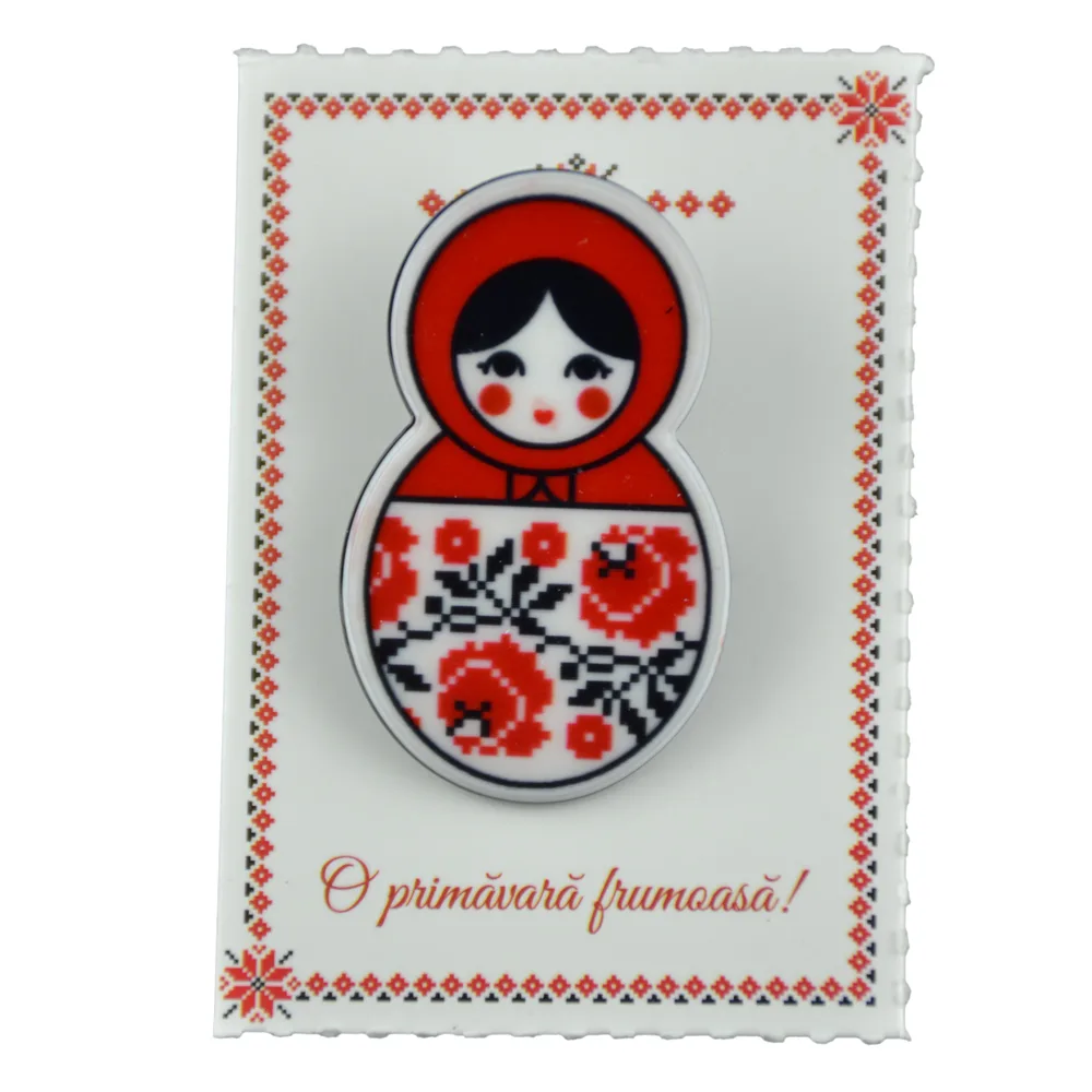 Martisor Brosa din plastic 5 CM
