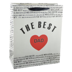 Alternative view of Punga cadou din hartie laminata 26x32 CM - A legjobb apa/The best dad