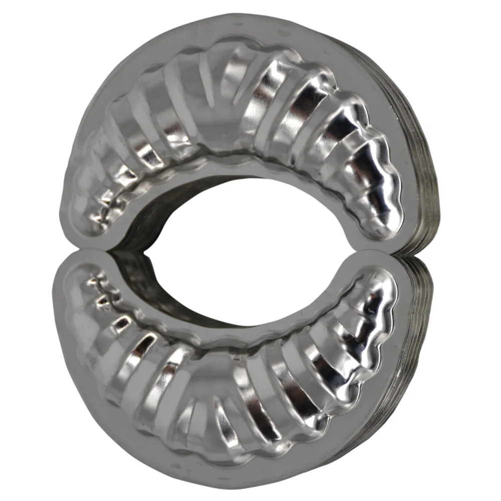 Set 20 forme pentru cornulete realizate din inox