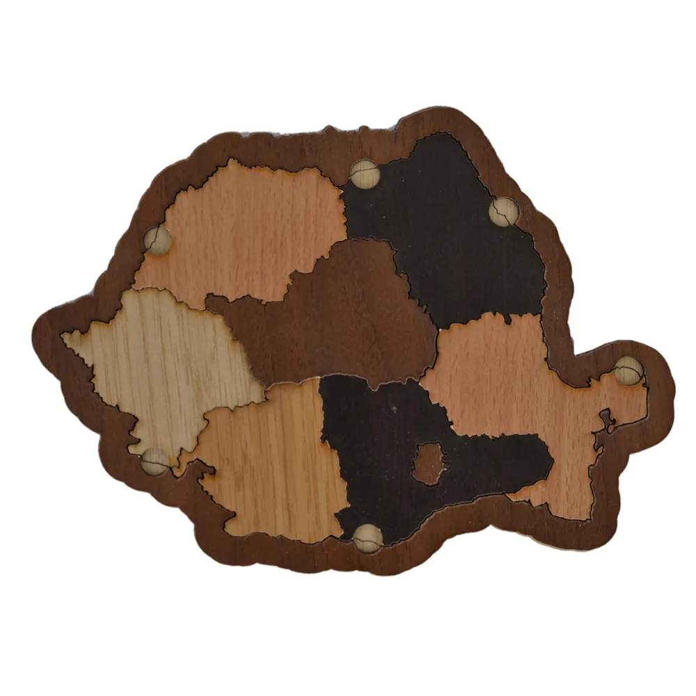Puzzle din lemn Harta Romaniei 23x16 CM - imagine 2