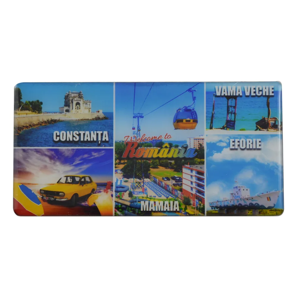 Magnet frigider din plastic Marea Neagra/Romania 11x5.5 CM - imagine 2