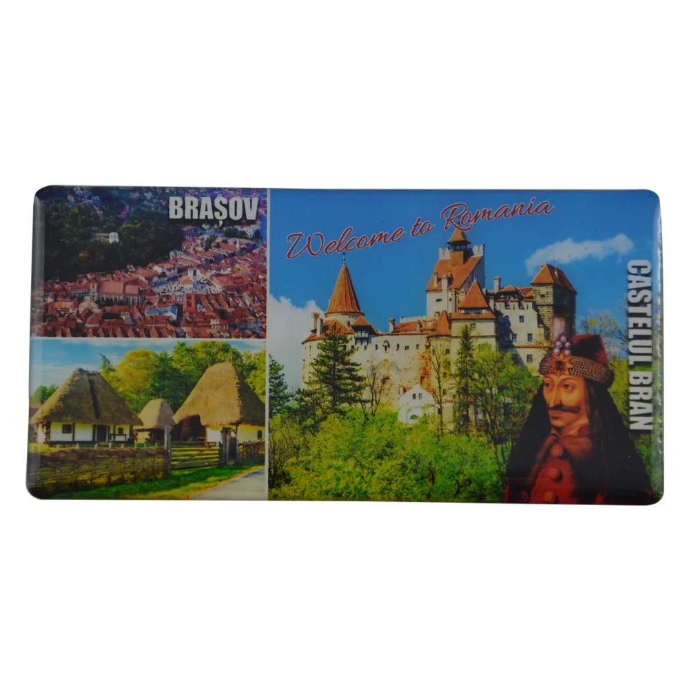 Magnet frigider din plastic Welcome to Romania 11x5.5 CM - imagine 2